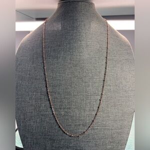 Elegant Rose Gold Beaded Necklace